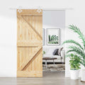 vidaXL Drzwi przesuwne Naturalne i białe 80 x 210 cm