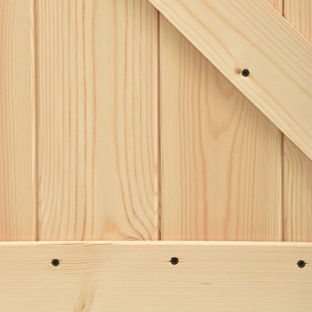 vidaXL Drzwi przesuwne Naturalny i czarny 70 x 210 cm