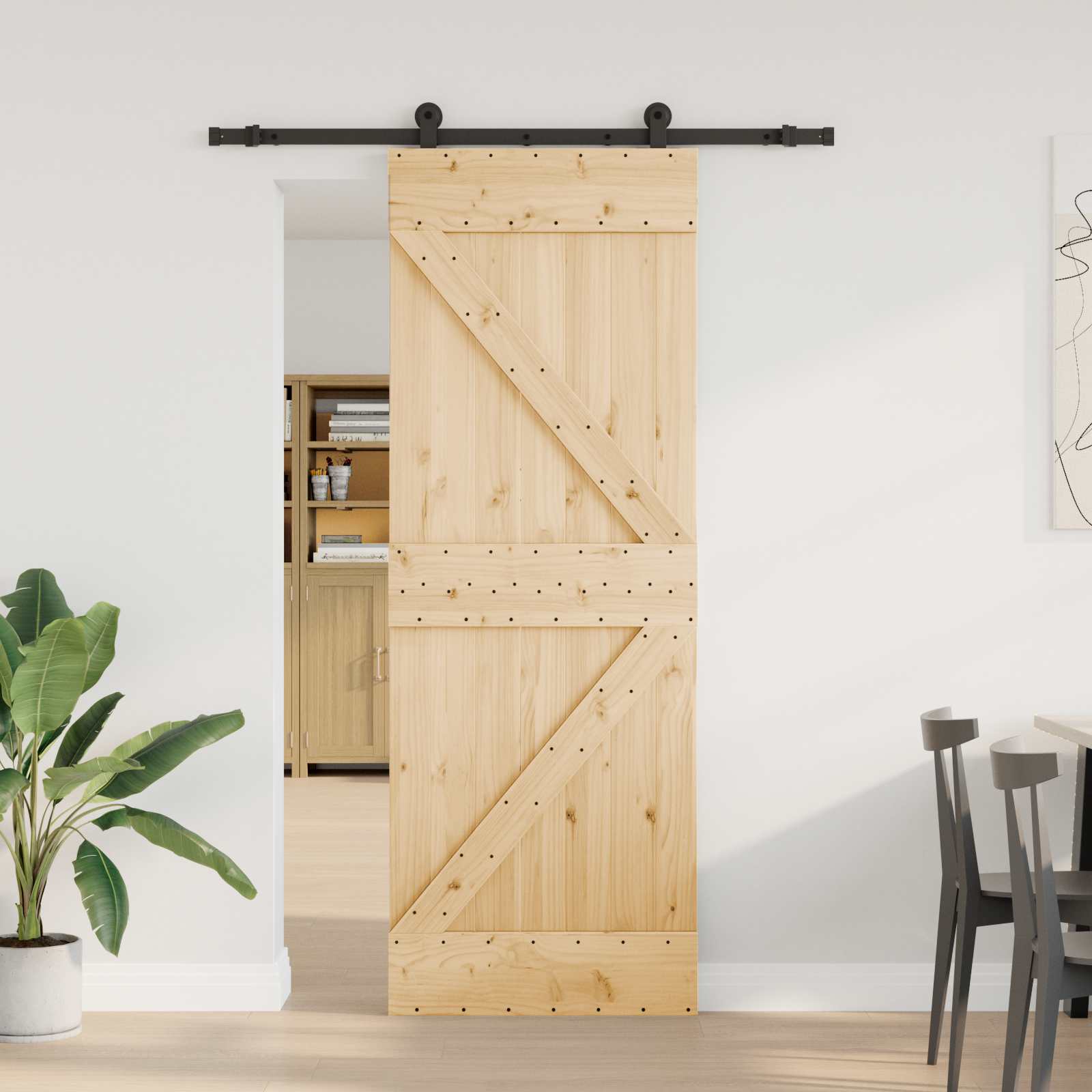 vidaXL Drzwi przesuwne NARVIK 70 x 210 cm (152,5 cm)