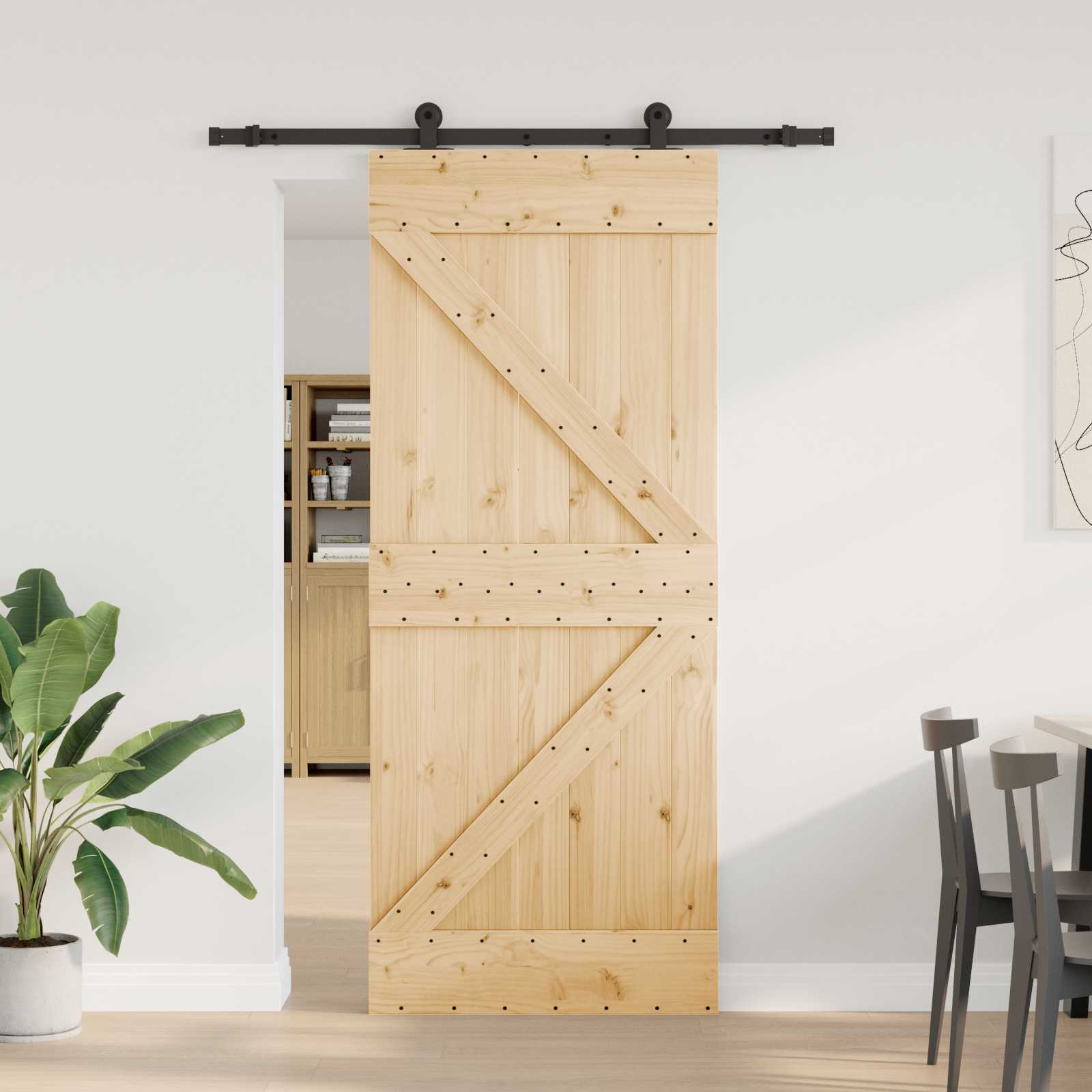 vidaXL Drzwi przesuwne NARVIK 85 x 210 cm (152,5 cm)