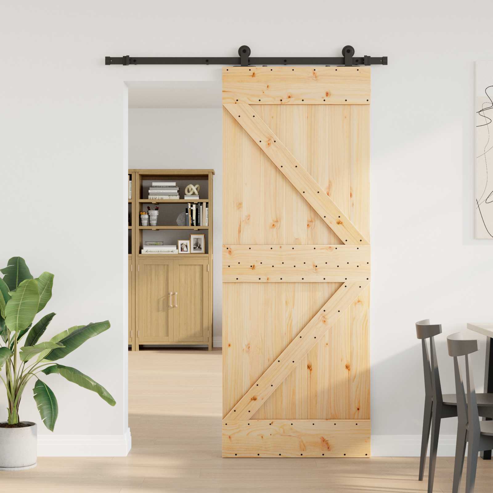 vidaXL Drzwi przesuwne NARVIK 80 x 210 cm (152,5 cm)