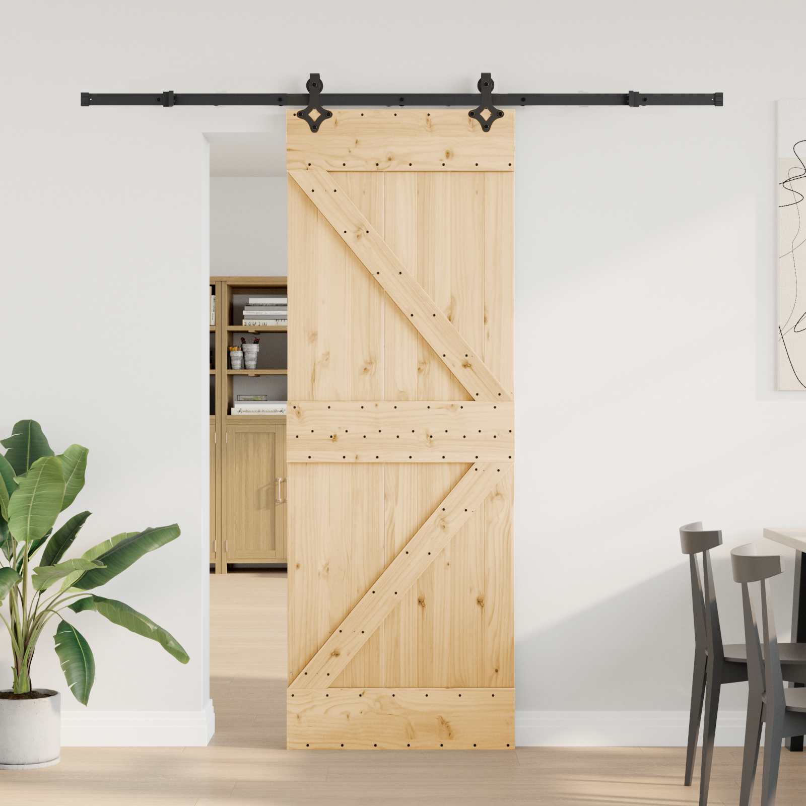 vidaXL Drzwi przesuwne NARVIK 70 x 210 cm (213,5 cm)