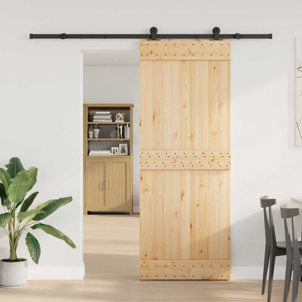 vidaXL Drzwi przesuwne NARVIK 80 x 210 cm (213,5 cm)