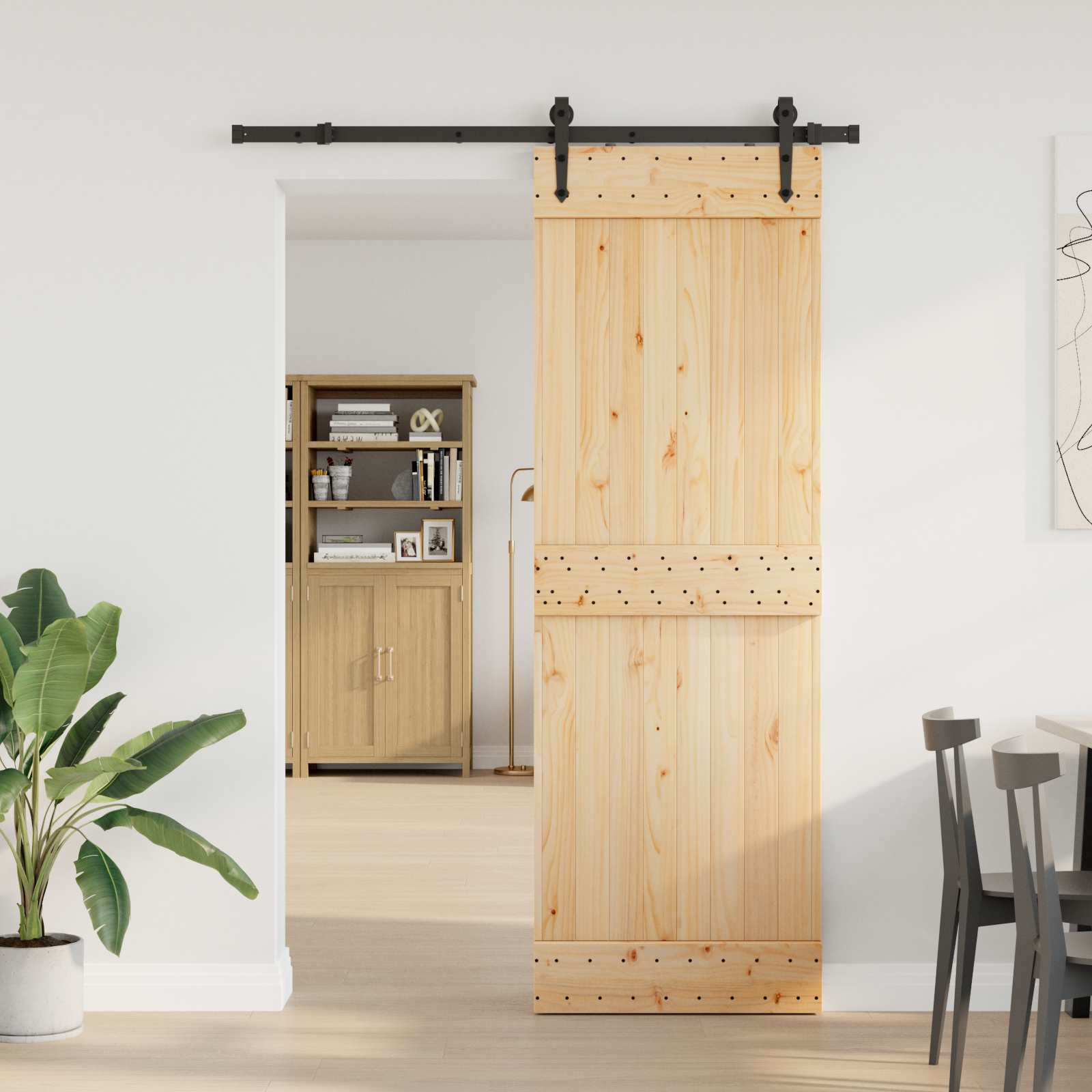 vidaXL Drzwi przesuwne NARVIK 70 x 210 cm (152,5 cm)