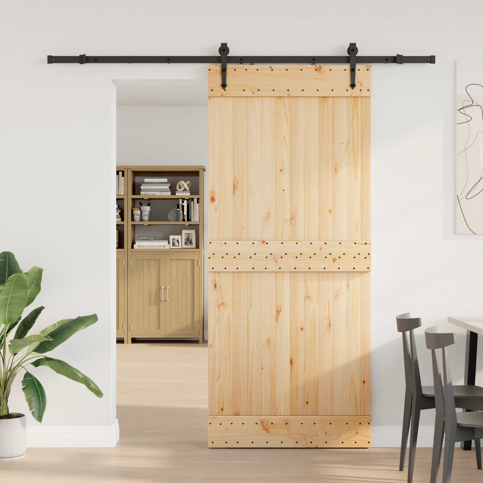 vidaXL Drzwi przesuwne NARVIK 90 x 210 cm (213,5 cm)