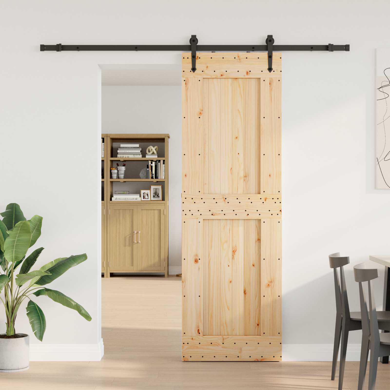 vidaXL Drzwi przesuwne NARVIK 70 x 210 cm (213,5 cm)