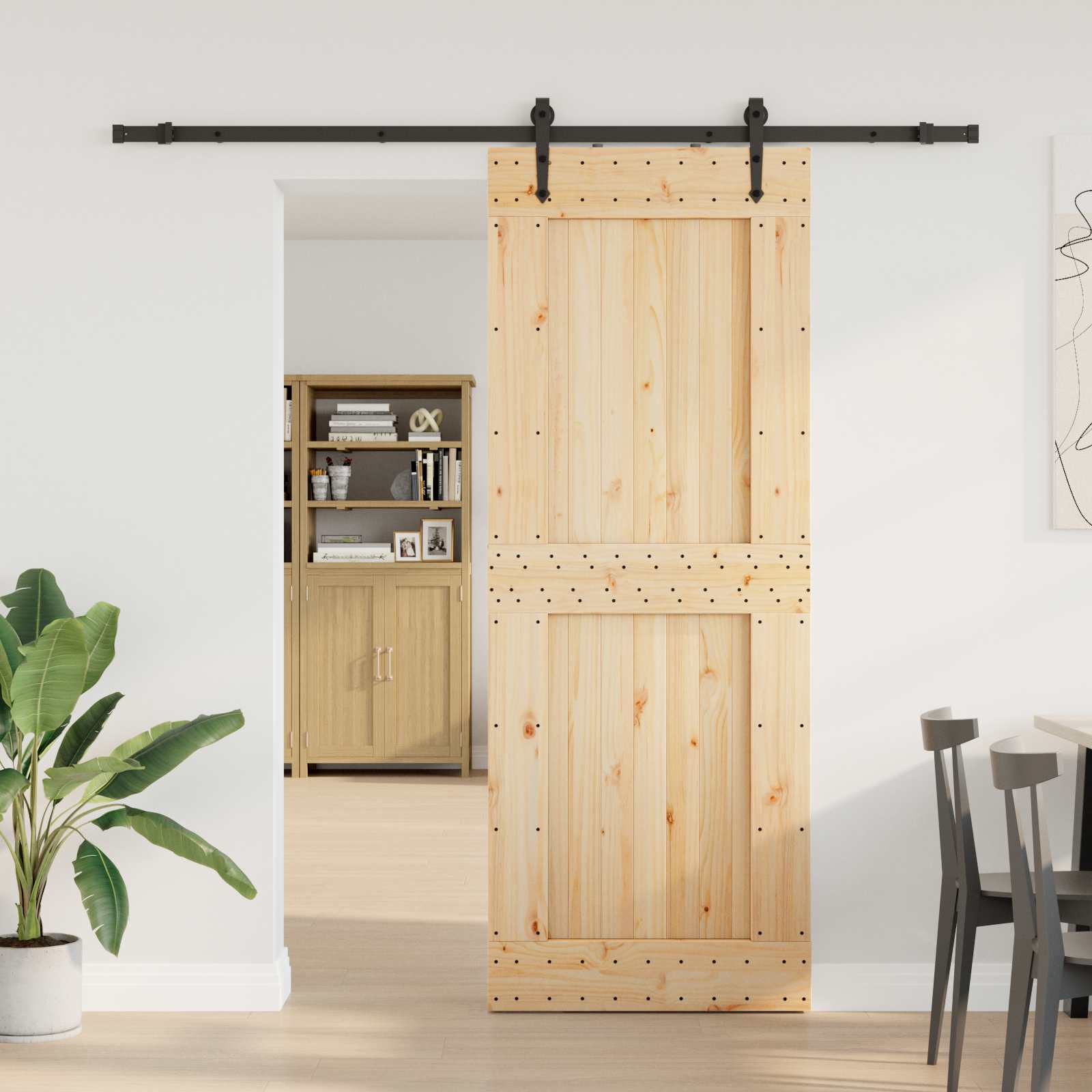 vidaXL Drzwi przesuwne NARVIK 85 x 210 cm (213,5 cm)