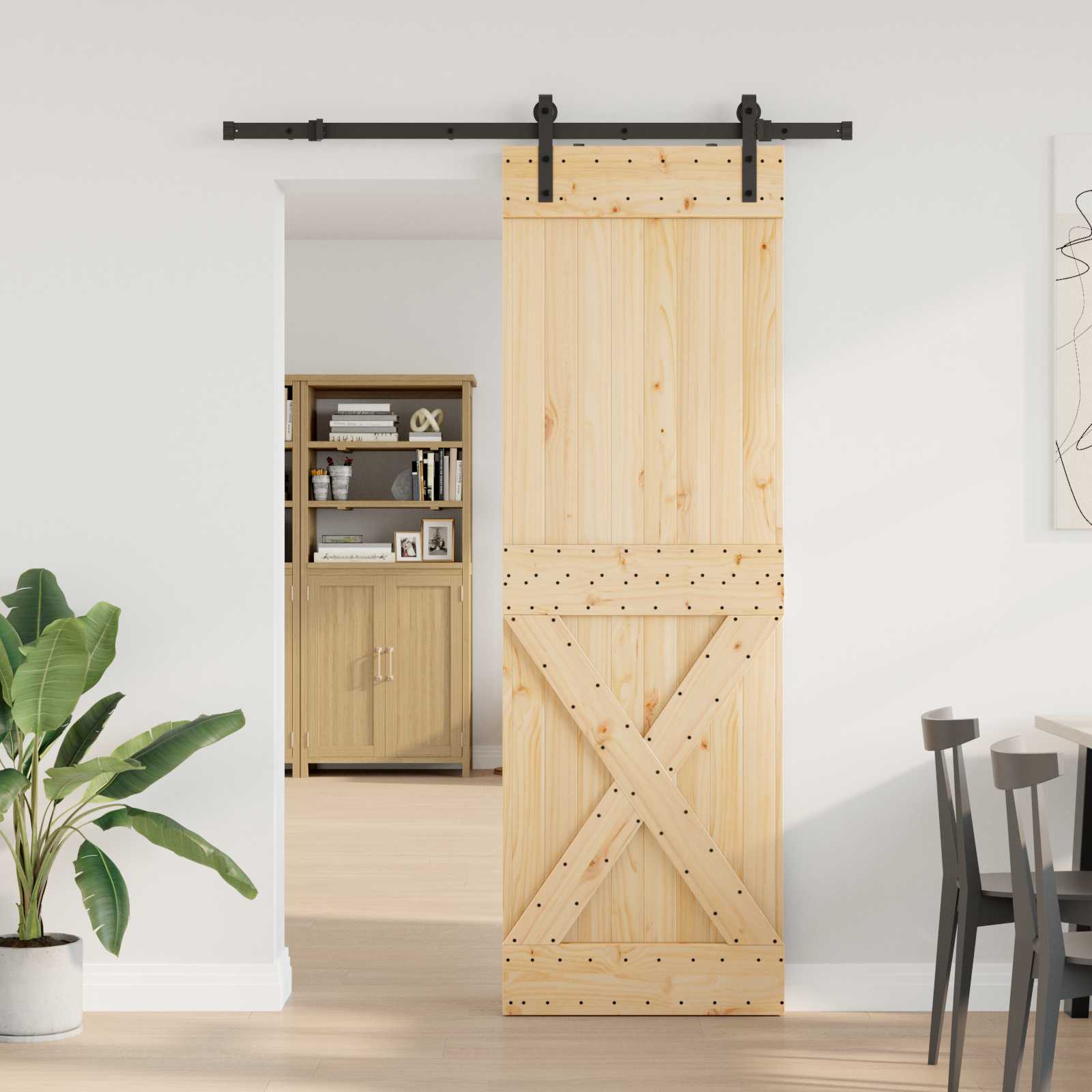vidaXL Drzwi przesuwne NARVIK 70 x 210 cm (152,5 cm)