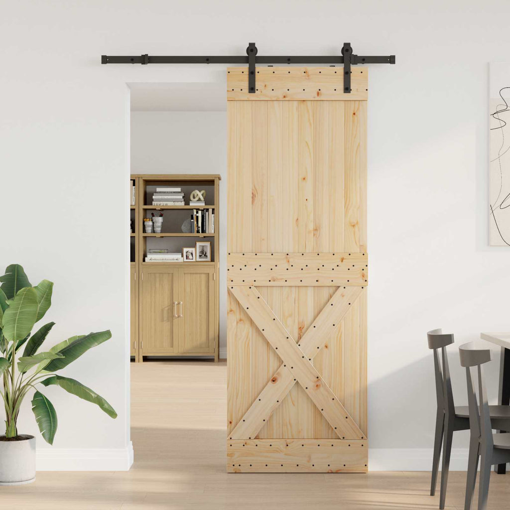vidaXL Drzwi przesuwne NARVIK 80 x 210 cm (152,5 cm)