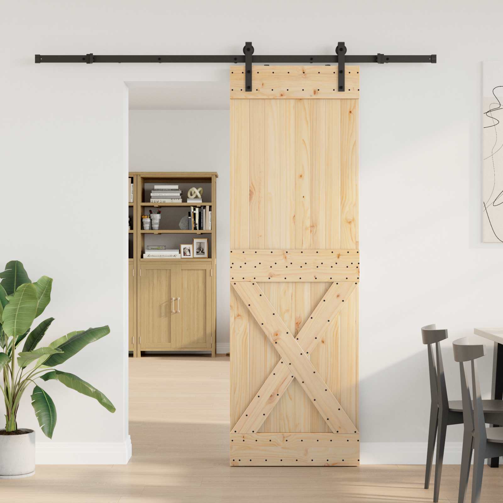 vidaXL Drzwi przesuwne NARVIK 70 x 210 cm (213,5 cm)
