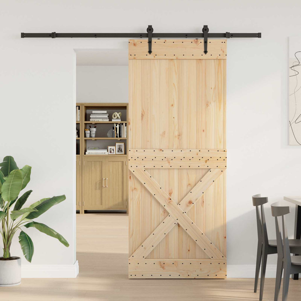 vidaXL Drzwi przesuwne NARVIK 95 x 210 cm (213,5 cm)