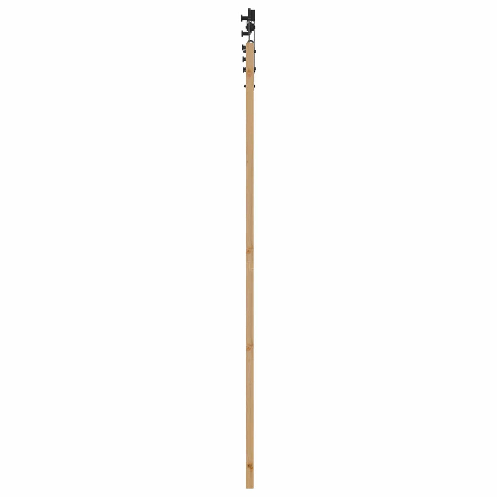 vidaXL Drzwi przesuwne Naturalny i czarny 73,5 x 211 cm