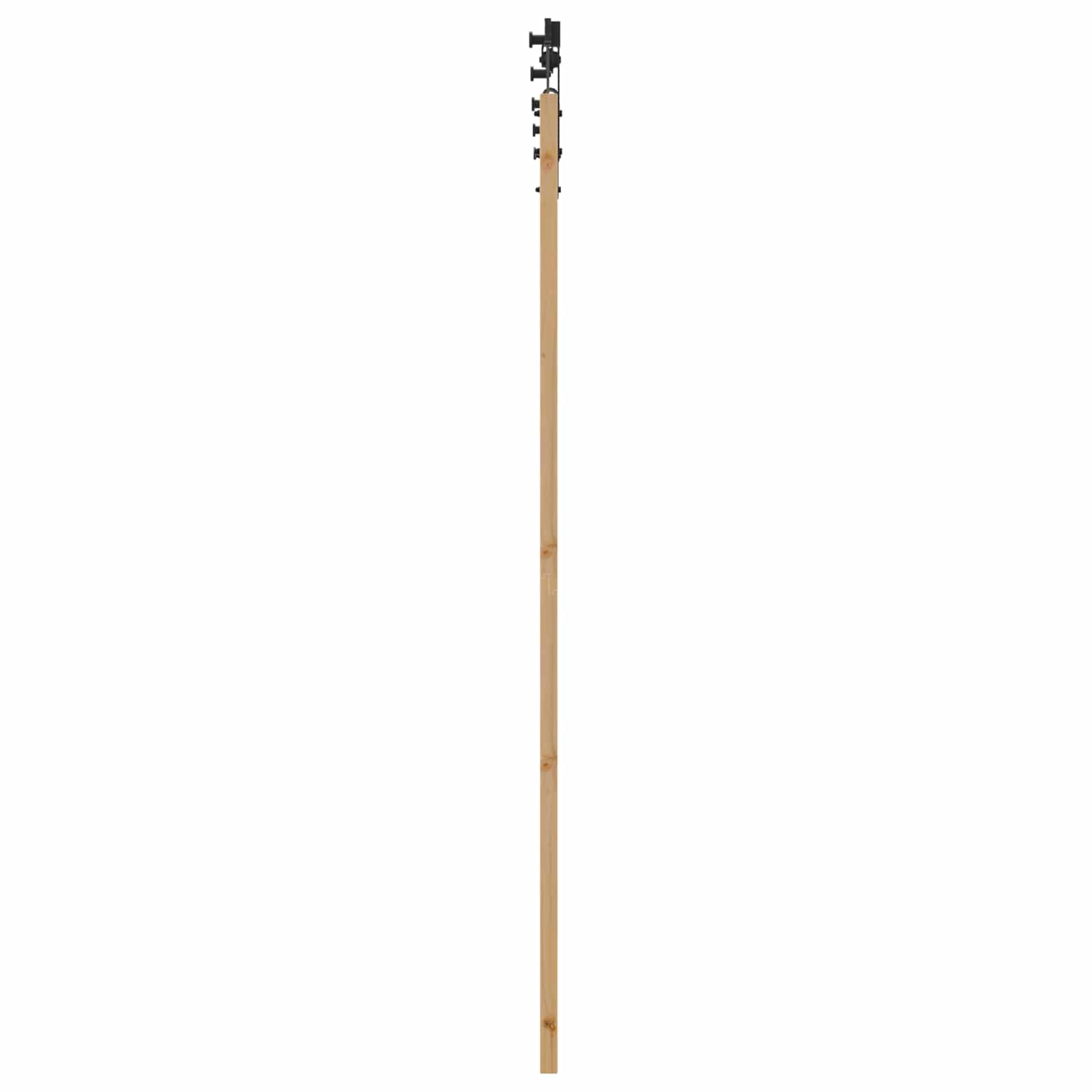 vidaXL Drzwi przesuwne Naturalny i czarny 73,5 x 211 cm
