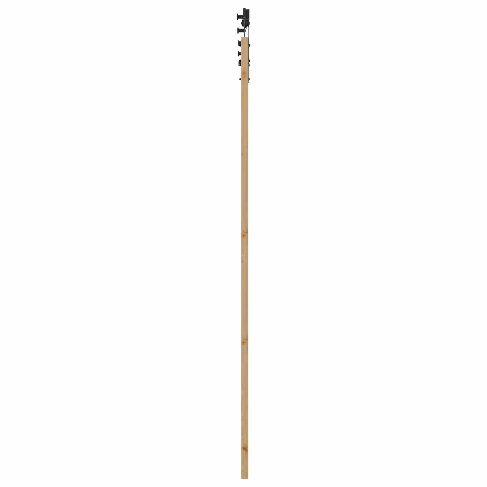 vidaXL Drzwi przesuwne Naturalny i czarny 83 x 232 cm