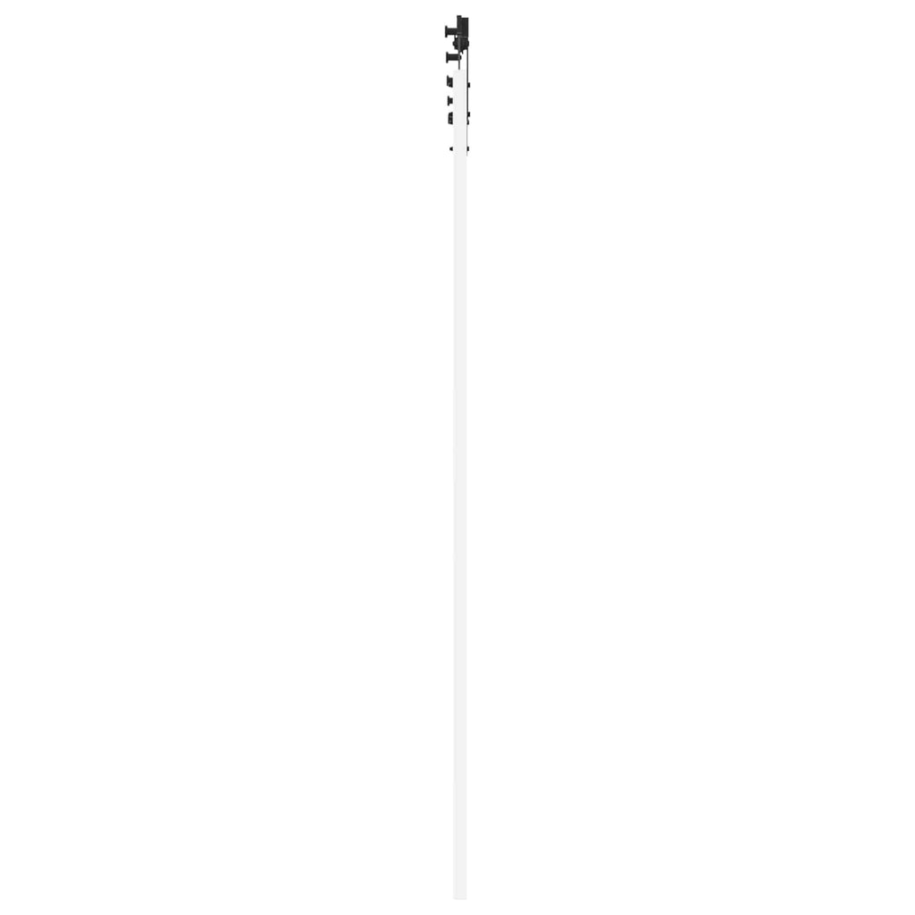 vidaXL Drzwi przesuwne biały i czarny 83 x 232 cm Lite drewno sosnowe