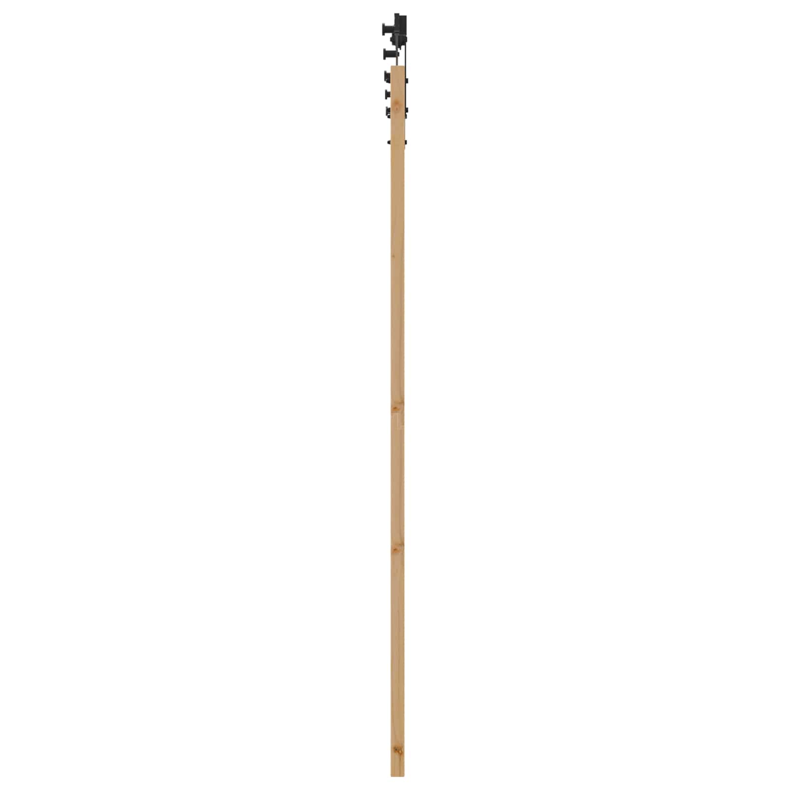 vidaXL Drzwi przesuwne Naturalny i czarny 86 x 198,5 cm