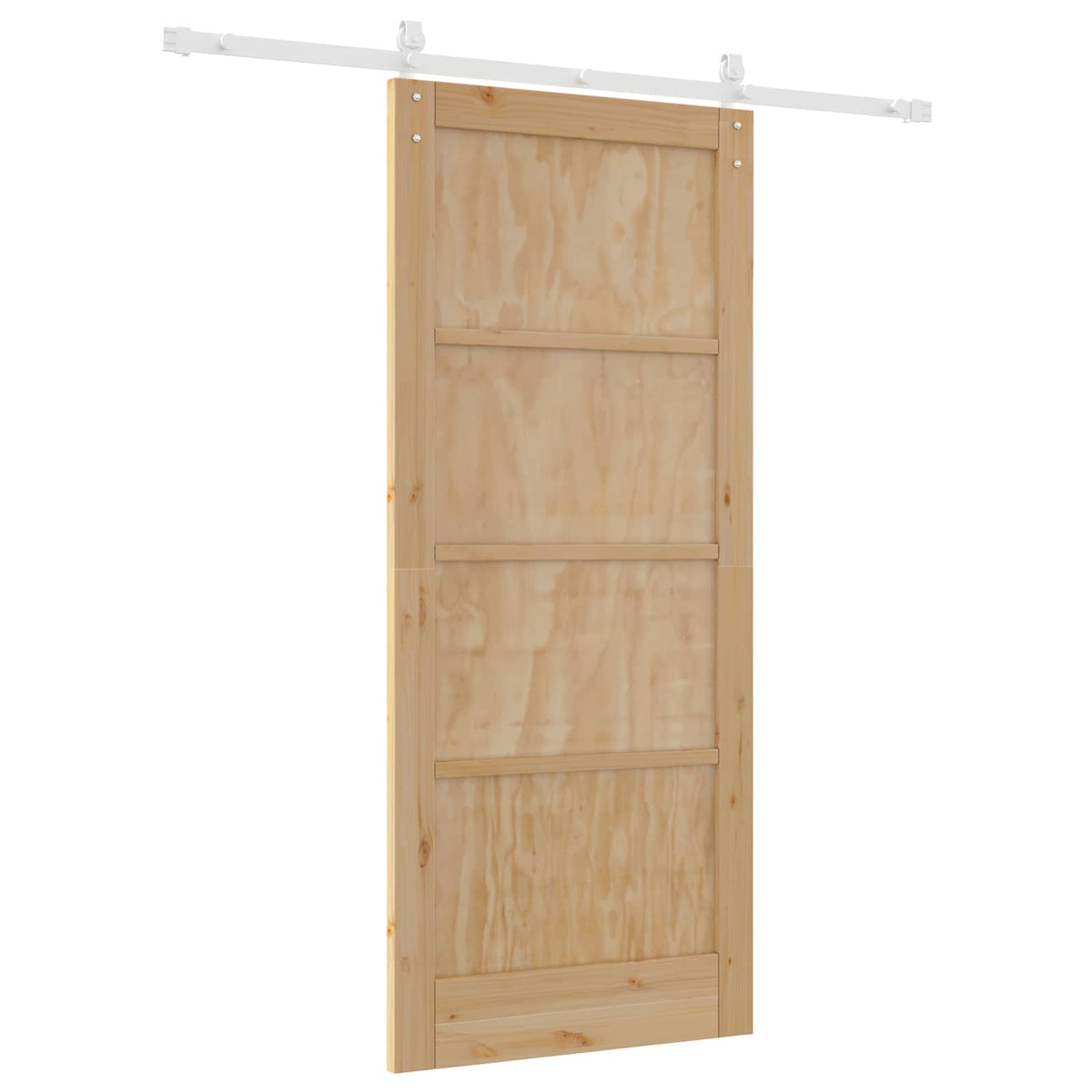 vidaXL Drzwi przesuwne 86 x 198,5 cm Lite drewno sosnowe