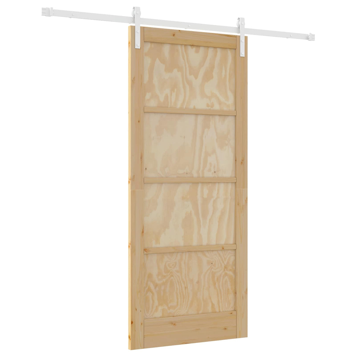 vidaXL Drzwi przesuwne 86 x 198,5 cm Lite drewno sosnowe