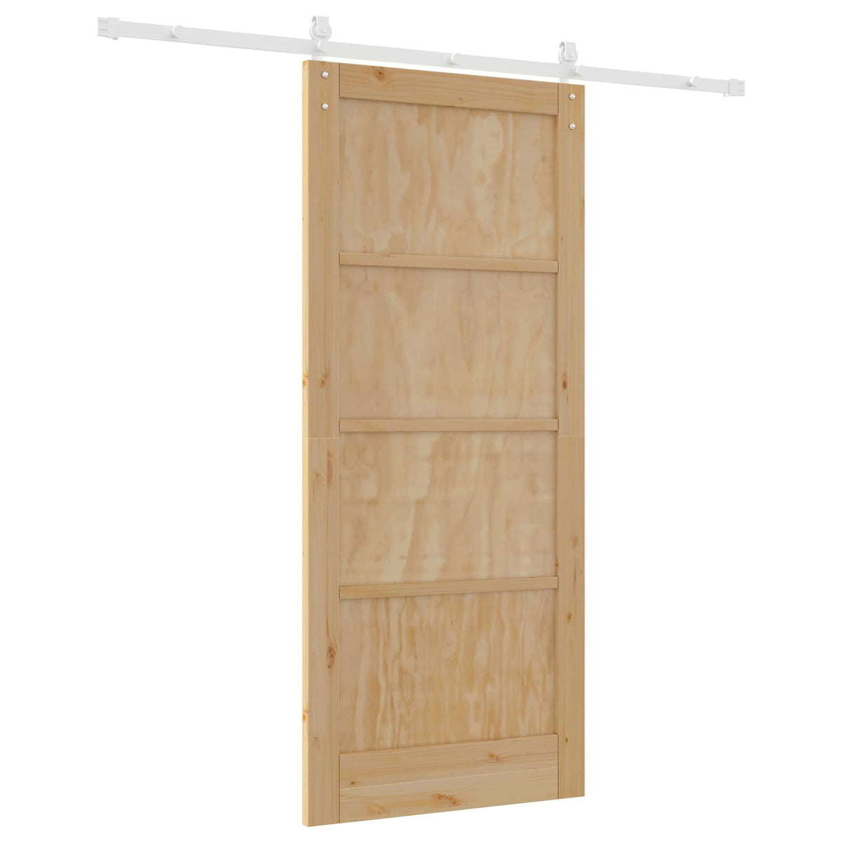 vidaXL Drzwi przesuwne 86 x 198,5 cm Lite drewno sosnowe