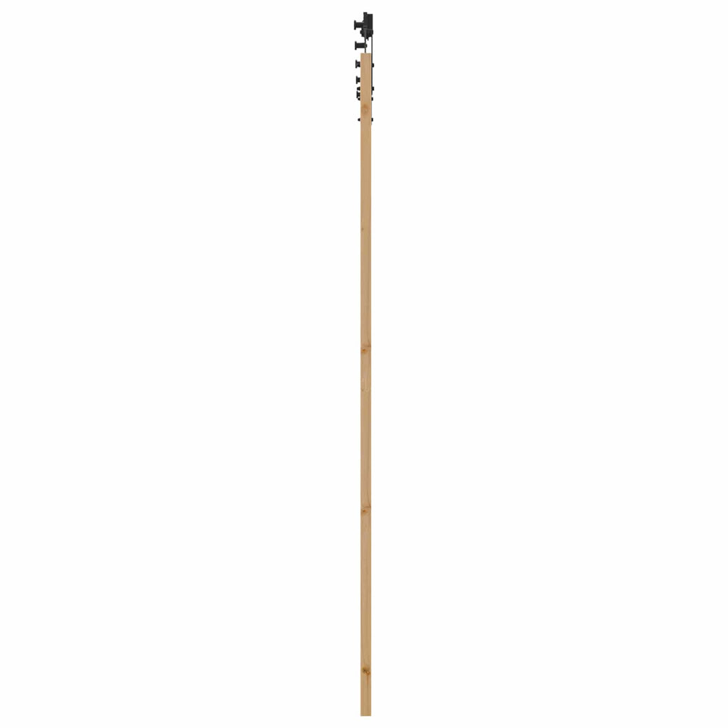 vidaXL Drzwi przesuwne naturalny 83 x 232 cm Lite drewno sosnowe