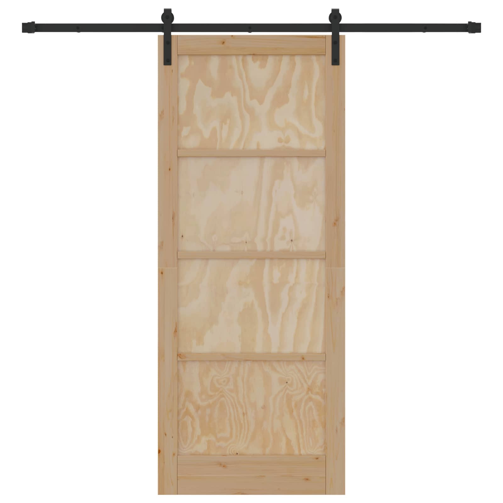 vidaXL Drzwi przesuwne naturalny 86 x 211 cm Lite drewno sosnowe