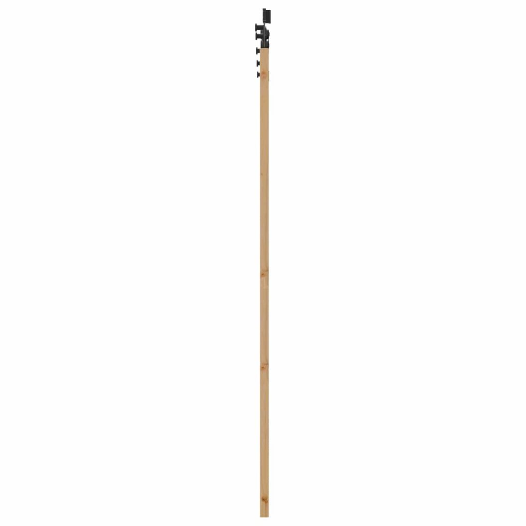 vidaXL Drzwi przesuwne Naturalny i czarny 61 x 198,5 cm