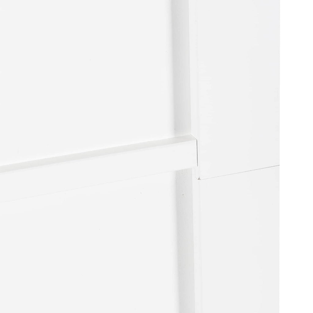 vidaXL Drzwi przesuwne biały i czarny 83 x 232 cm Lite drewno sosnowe