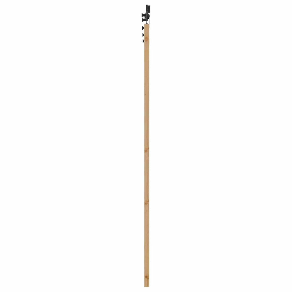 vidaXL Drzwi przesuwne Naturalny i czarny 86 x 198,5 cm