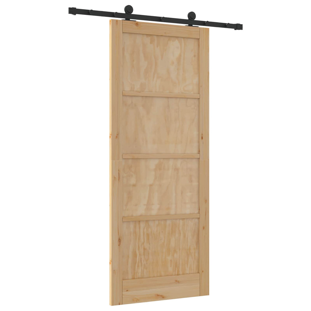 vidaXL Drzwi przesuwne ORKDAL naturalny 86 x 211 cm