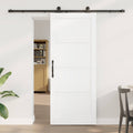 vidaXL Drzwi przesuwne ORKDAL Biały 83 x 202 cm Lite drewno sosnowe