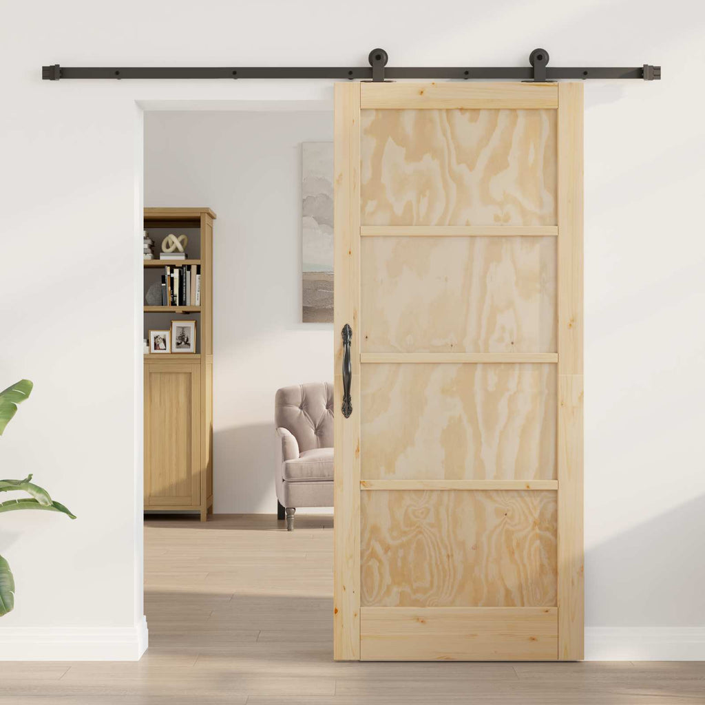 vidaXL Drzwi przesuwne ORKDAL naturalny 86 x 198,5 cm