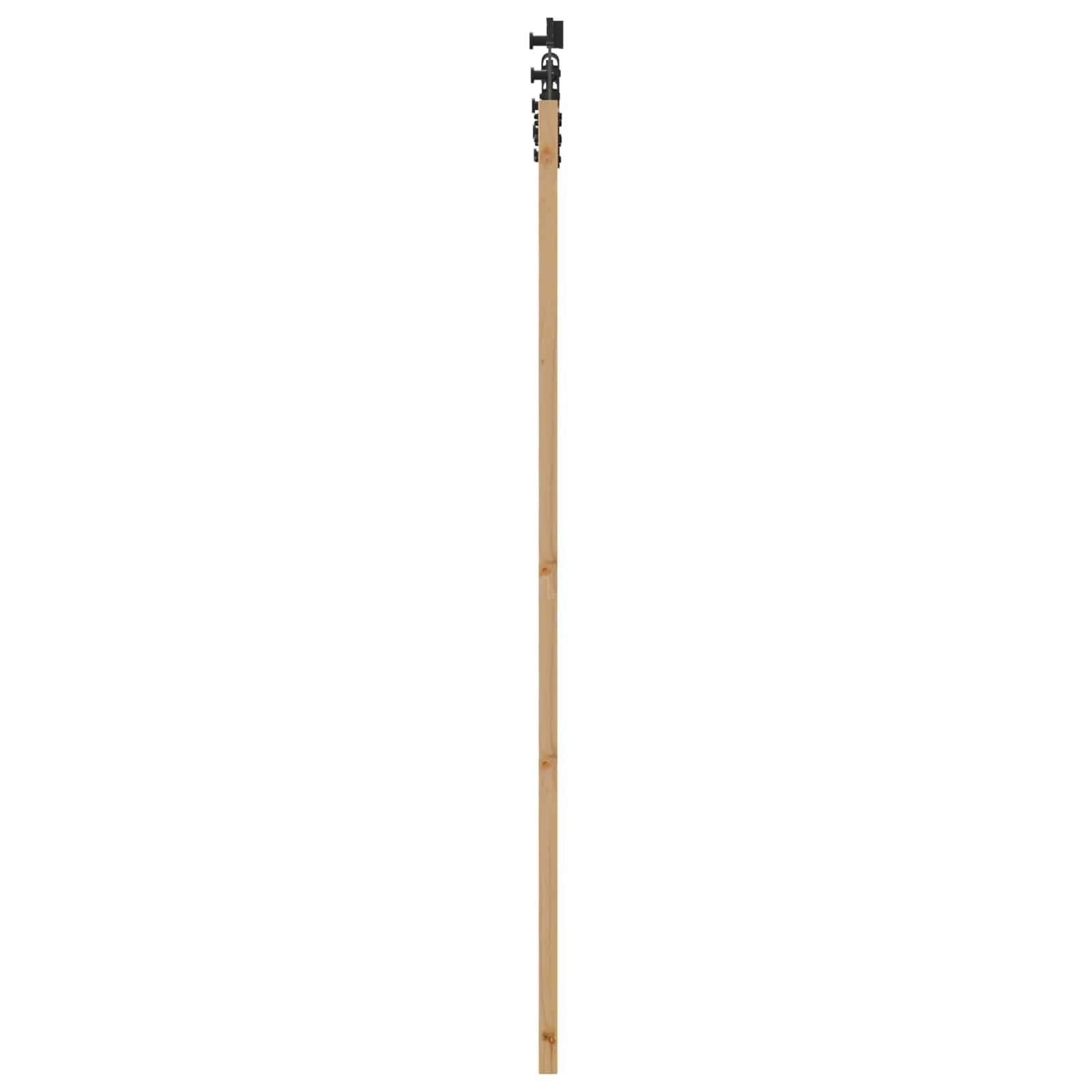 vidaXL Drzwi przesuwne Naturalny i czarny 61 x 198,5 cm