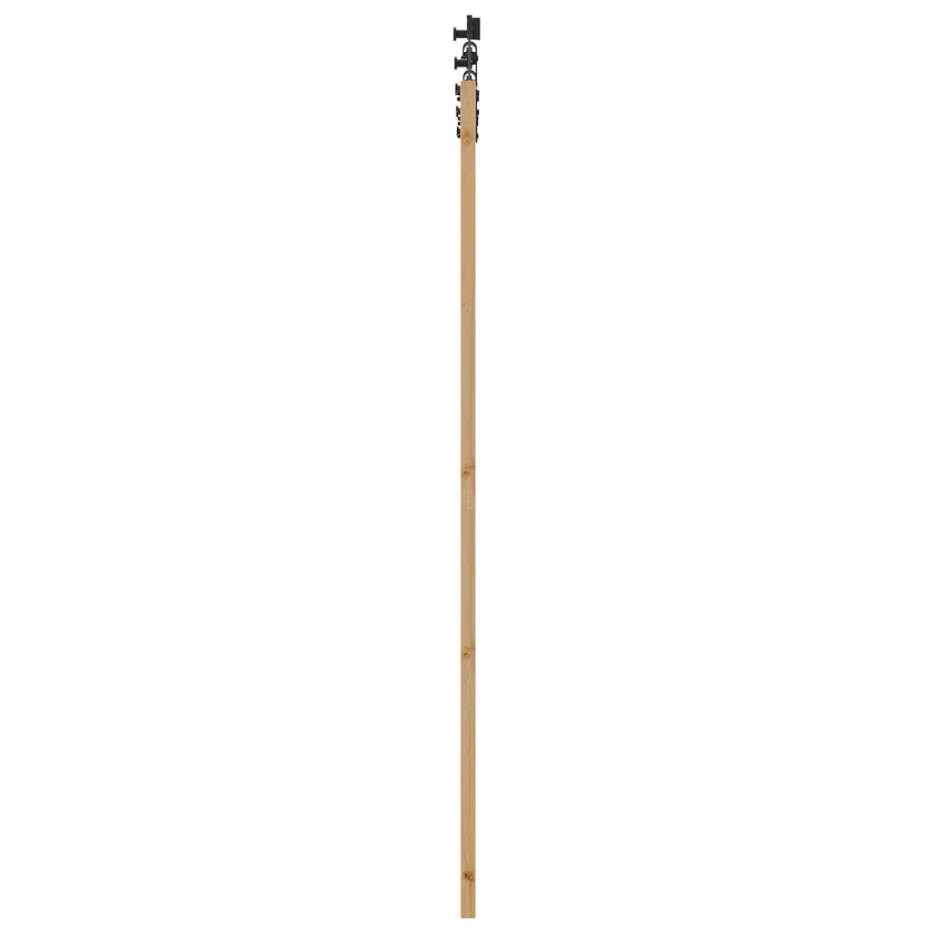 vidaXL Drzwi przesuwne Naturalny i czarny 73,5 x 211 cm