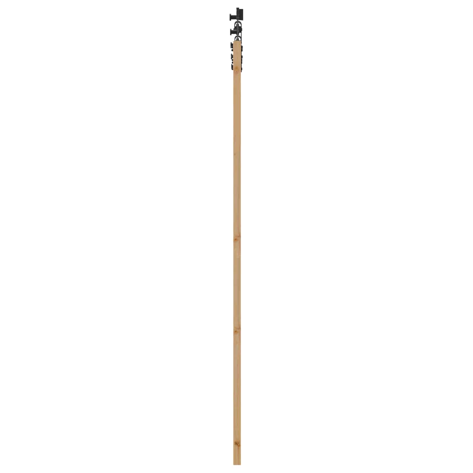 vidaXL Drzwi przesuwne Naturalny i czarny 73,5 x 211 cm