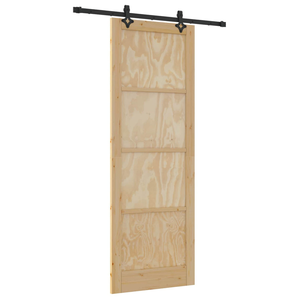 vidaXL Drzwi przesuwne ORKDAL naturalny 83 x 232 cm