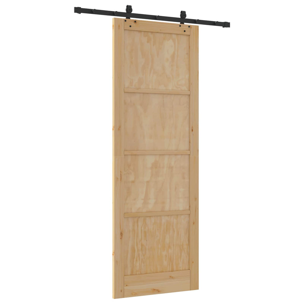 vidaXL Drzwi przesuwne ORKDAL naturalny 83 x 232 cm