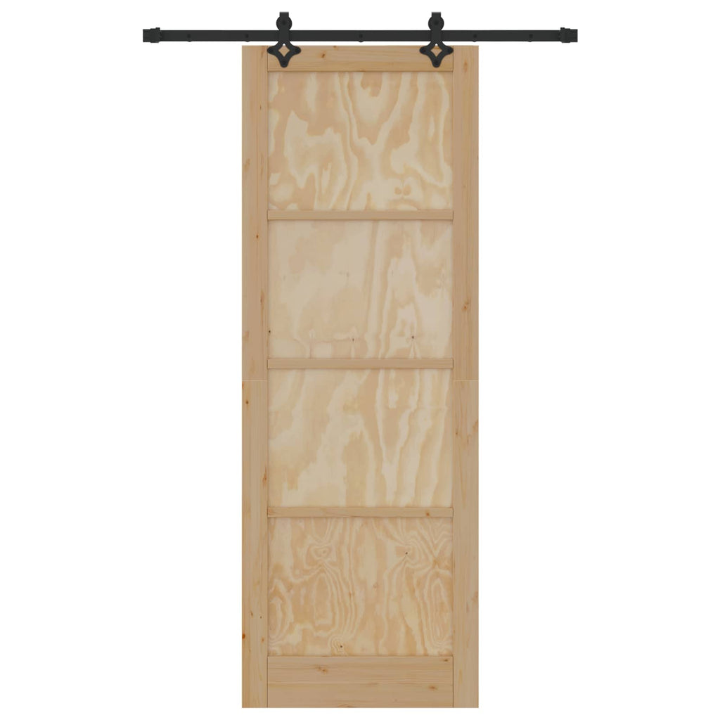 vidaXL Drzwi przesuwne ORKDAL naturalny 83 x 232 cm