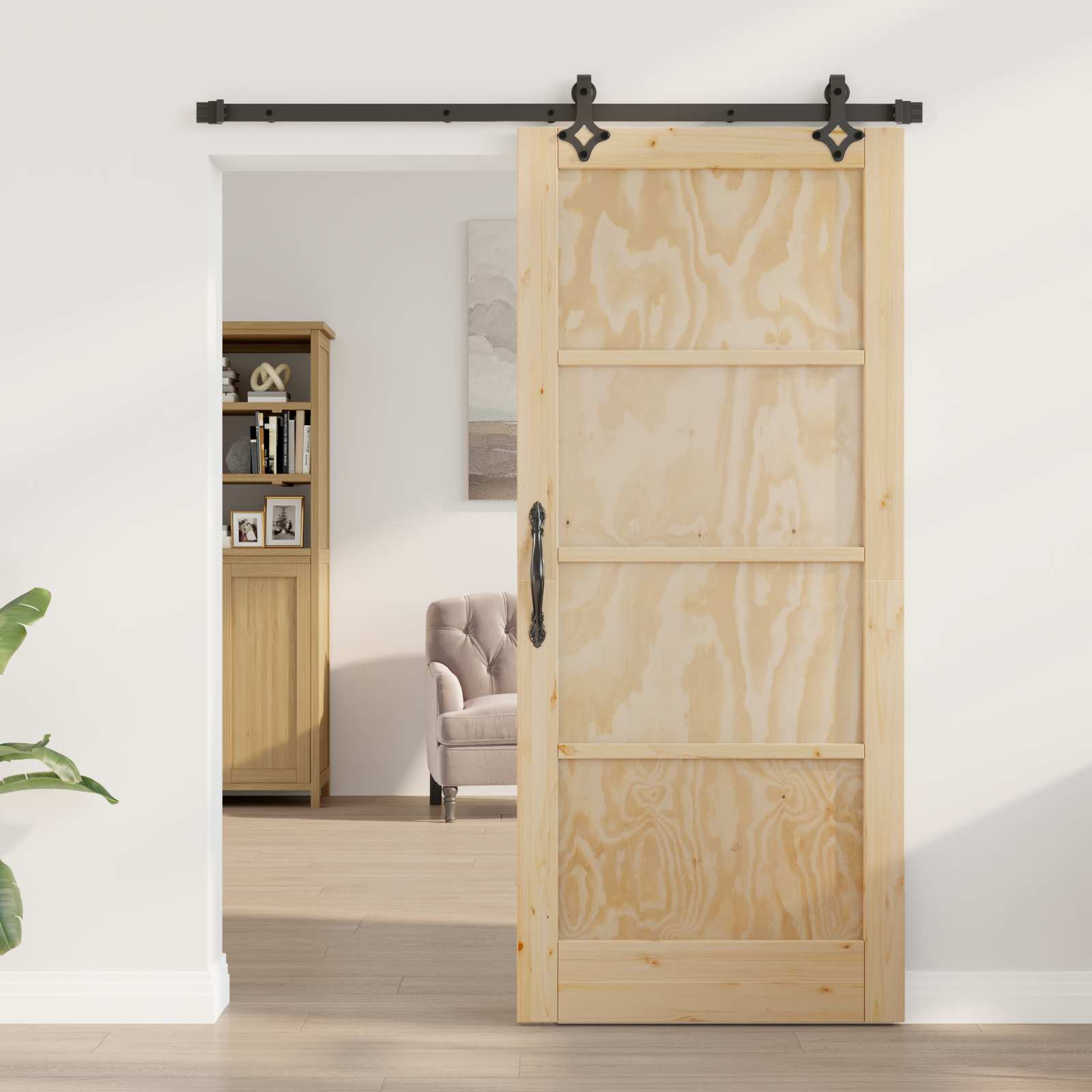 vidaXL Drzwi przesuwne ORKDAL naturalny 86 x 198,5 cm