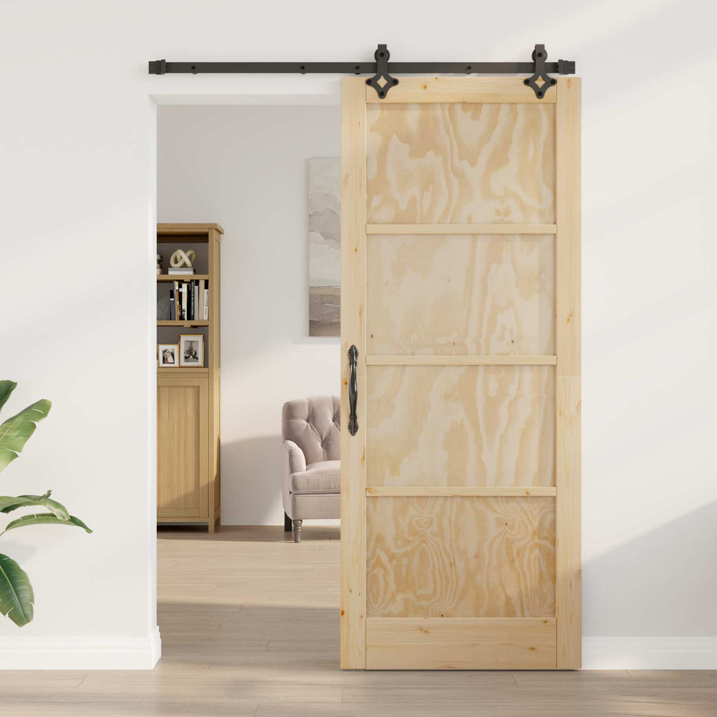 vidaXL Drzwi przesuwne ORKDAL naturalny 86 x 211 cm