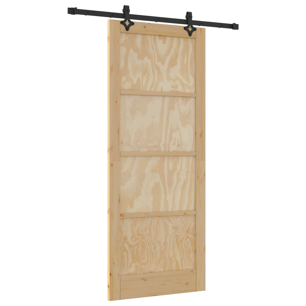vidaXL Drzwi przesuwne ORKDAL naturalny 86 x 211 cm
