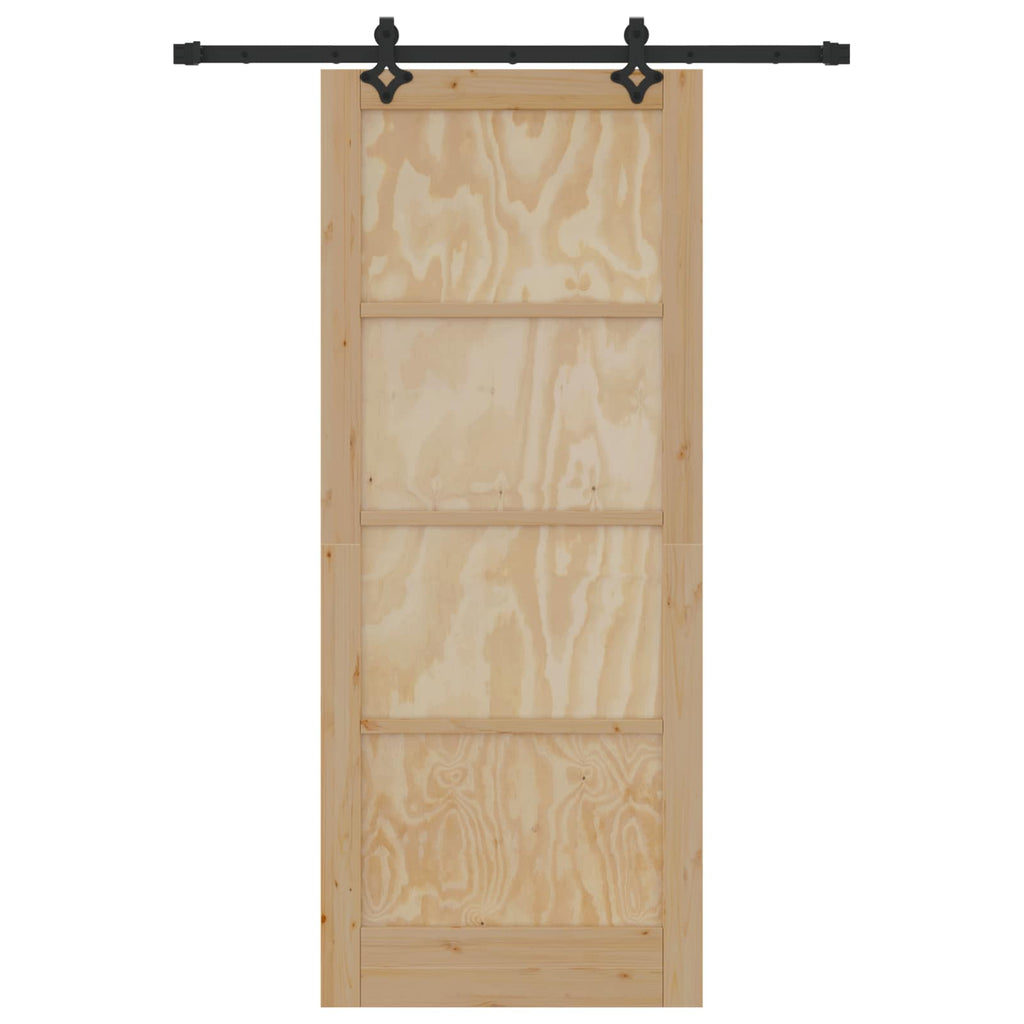 vidaXL Drzwi przesuwne ORKDAL naturalny 86 x 211 cm