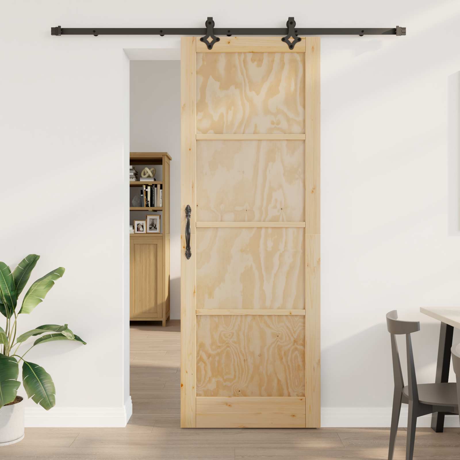 vidaXL Drzwi przesuwne ORKDAL naturalny 83 x 232 cm