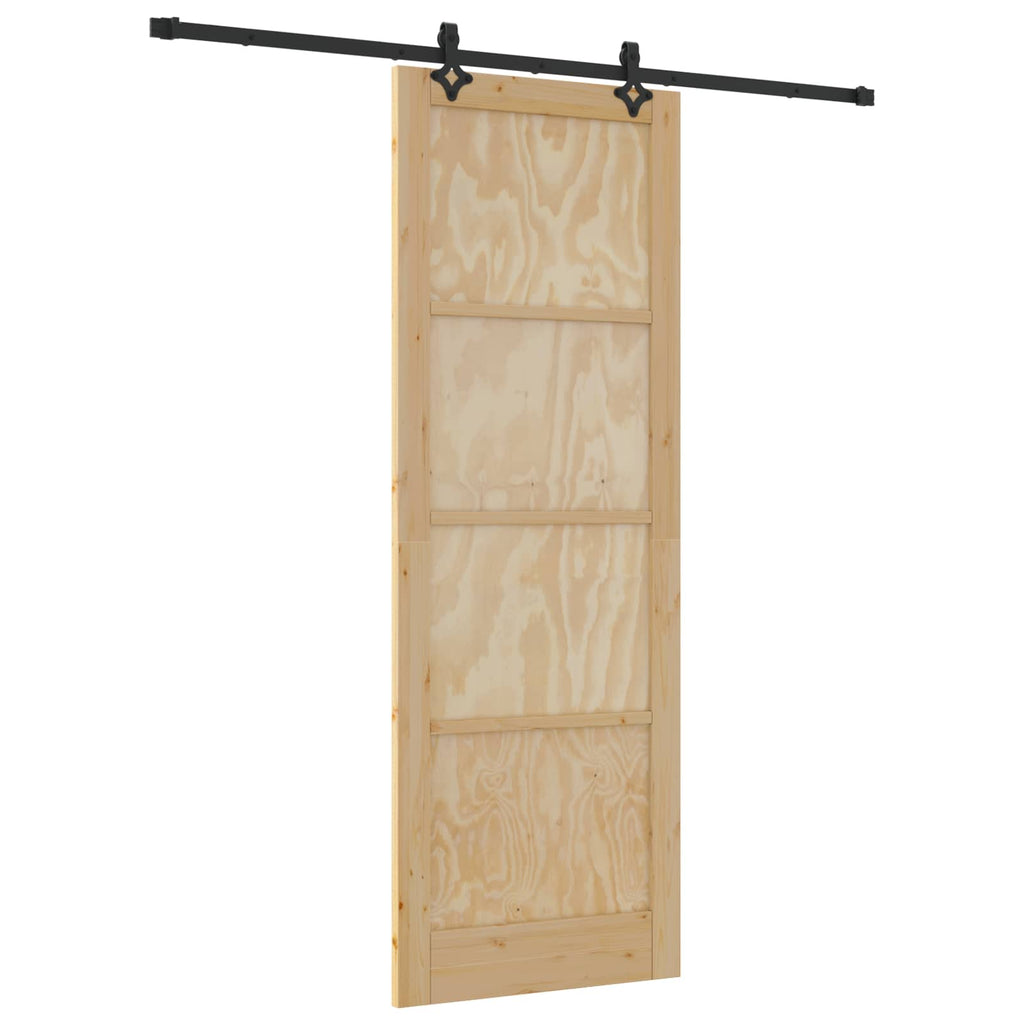 vidaXL Drzwi przesuwne ORKDAL naturalny 83 x 232 cm