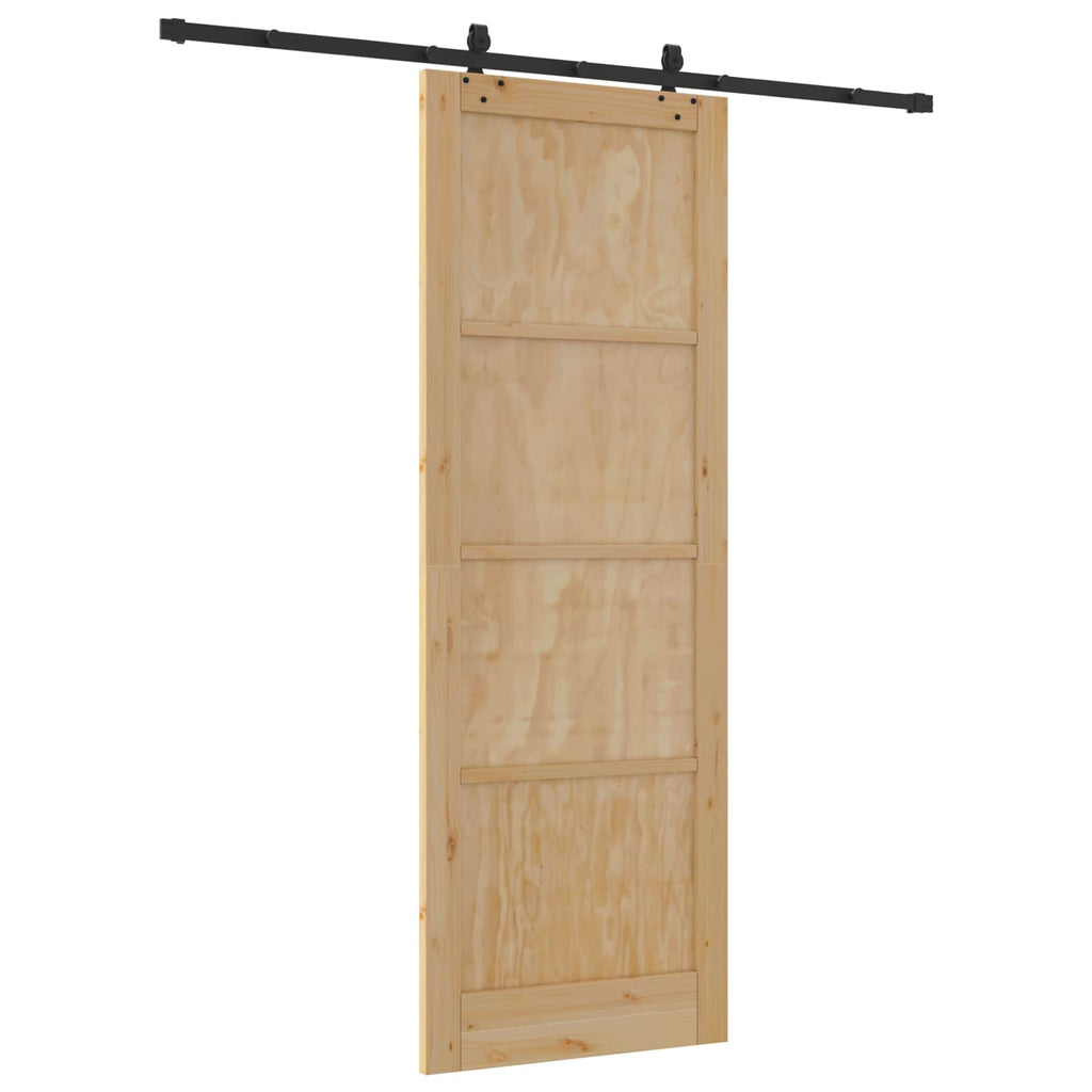 vidaXL Drzwi przesuwne ORKDAL naturalny 83 x 232 cm
