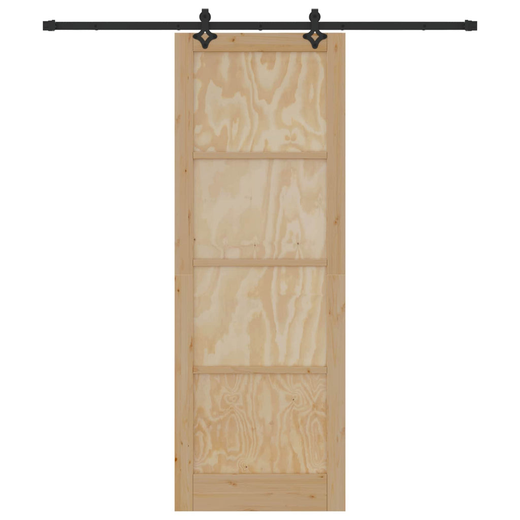 vidaXL Drzwi przesuwne ORKDAL naturalny 83 x 232 cm