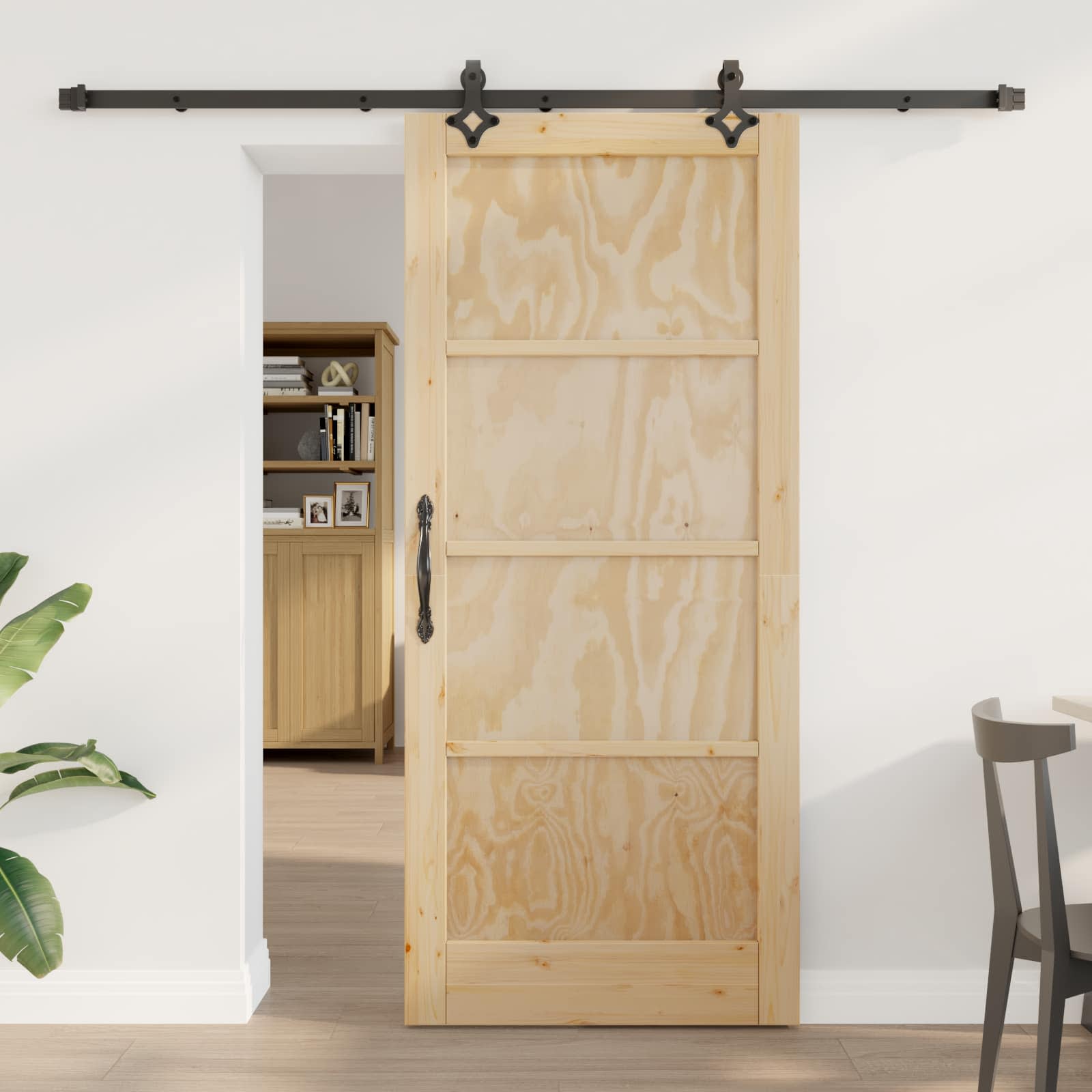 vidaXL Drzwi przesuwne ORKDAL naturalny 86 x 198,5 cm