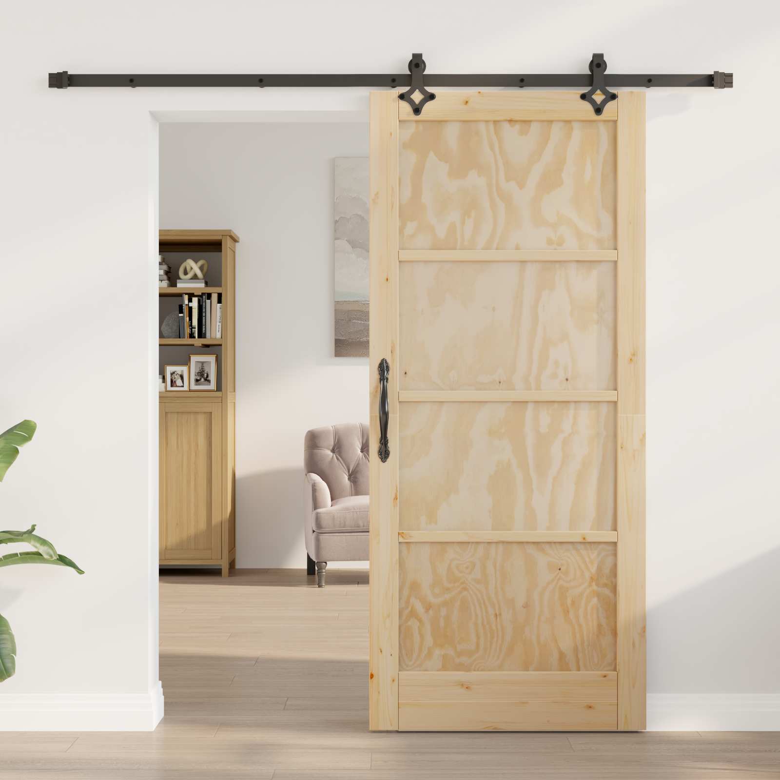 vidaXL Drzwi przesuwne ORKDAL naturalny 86 x 198,5 cm