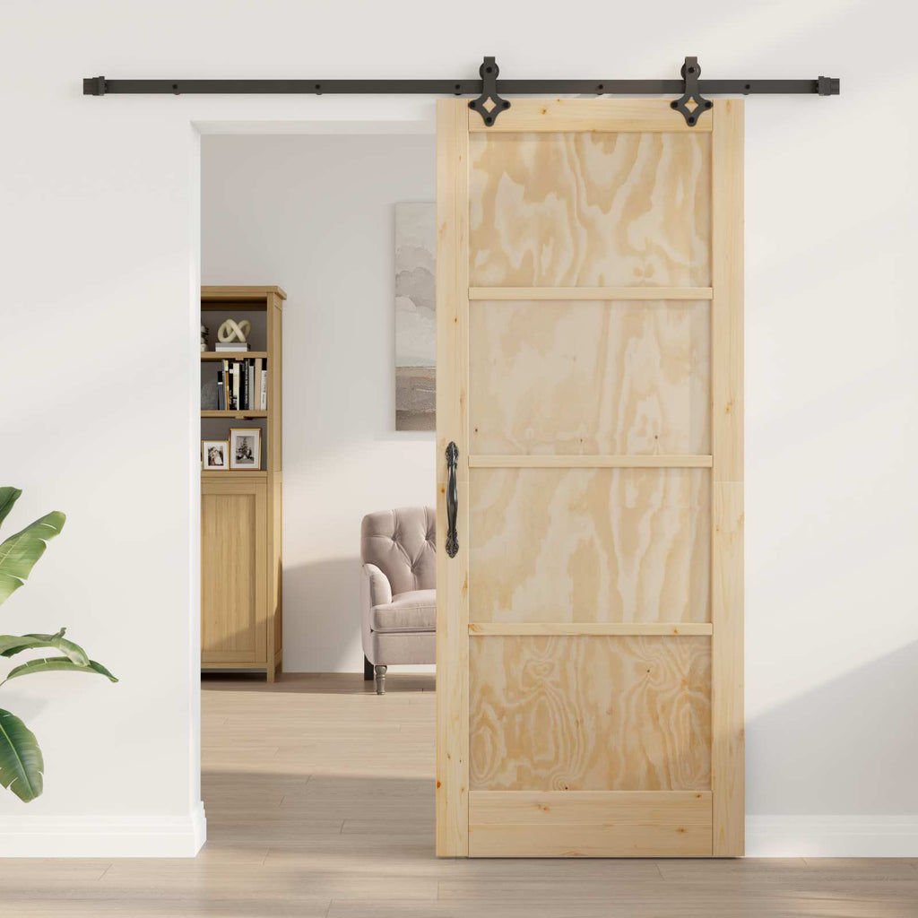 vidaXL Drzwi przesuwne ORKDAL naturalny 86 x 211 cm