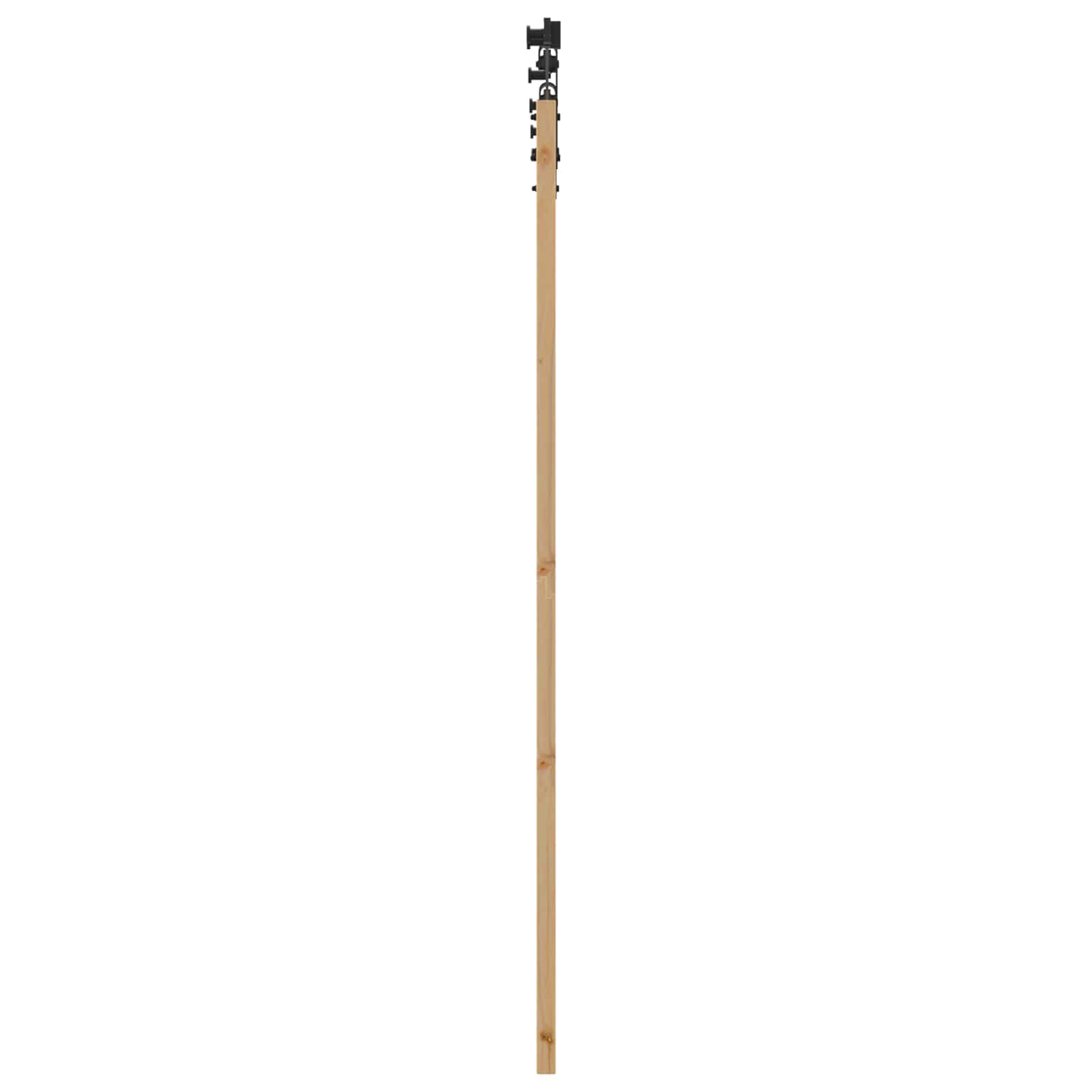 vidaXL Drzwi przesuwne ORKDAL Naturalny i czarny 61 x 198,5 cm