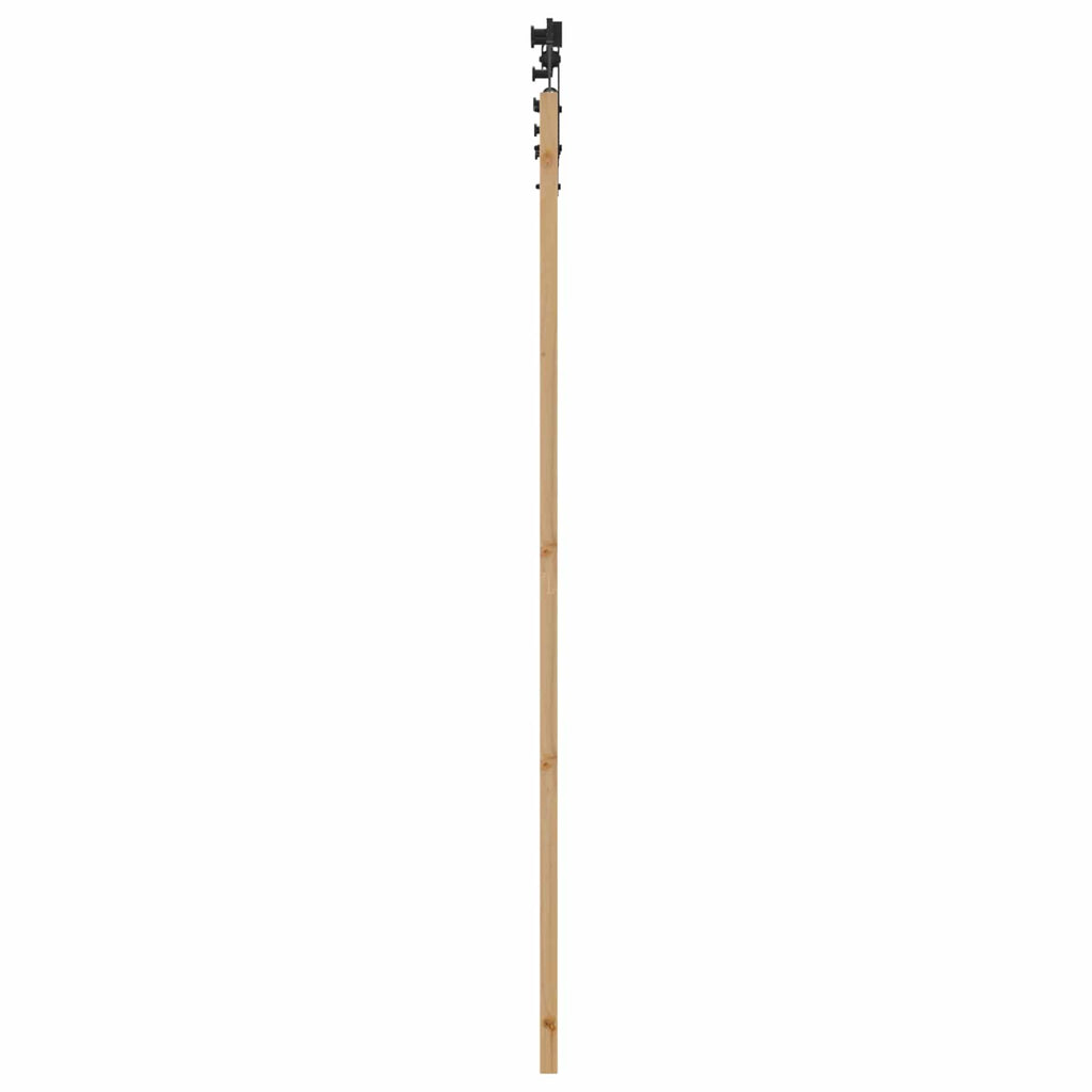 vidaXL Drzwi przesuwne ORKDAL Naturalny i czarny 73,5 x 211 cm